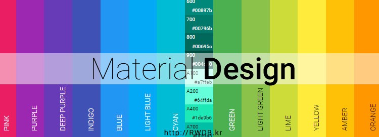 디자인 관련 재료가 가득한 "Material Design" - RWDB